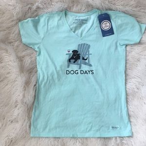 3/$20 Life is Good Crusher Tee Aqua small